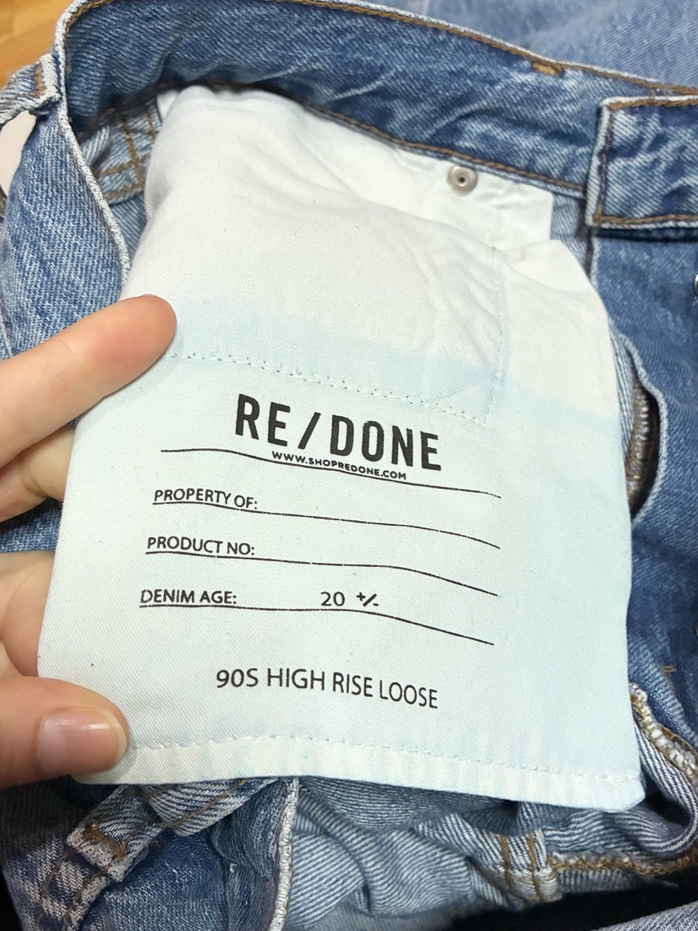 Re/Done 90s High Loose Jeans - Picture 6 of 8